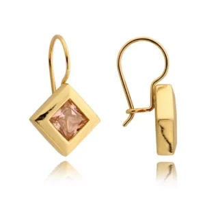 Stylowe kolczyki wykonane z wysokiej jakości złota.