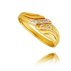 Złoty pierścionek stworzony z myślą o codziennym komforcie.