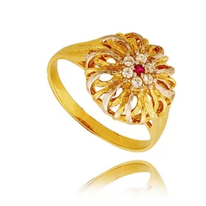 Elegancki pierścionek ze złota o ponadczasowym charakterze.