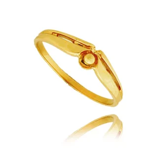 Złoty pierścionek stworzony z myślą o codziennym komforcie.