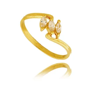 Złoty pierścionek stworzony z myślą o codziennym komforcie.