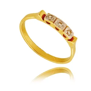 Złoty pierścionek stworzony z myślą o codziennym komforcie.