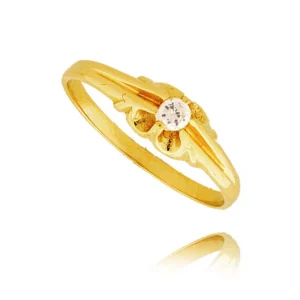 Elegancki pierścionek ze złota o ponadczasowym charakterze.