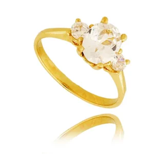 Elegancki pierścionek ze złota o ponadczasowym charakterze.