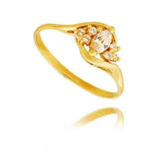 Złoty pierścionek stworzony z myślą o codziennym komforcie.