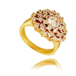 Elegancki pierścionek ze złota o ponadczasowym charakterze.