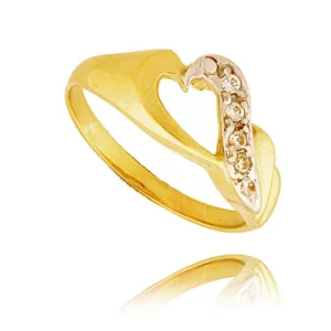 Elegancki pierścionek ze złota o ponadczasowym charakterze.