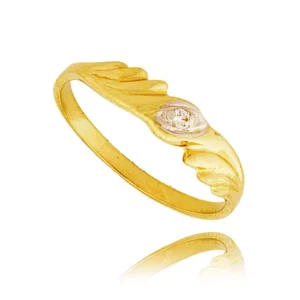 Złoty pierścionek stworzony z myślą o codziennym komforcie.