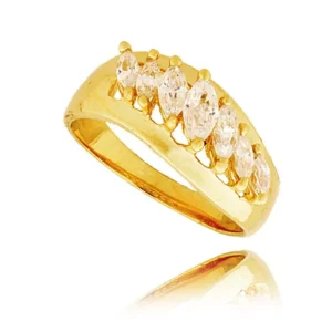 Elegancki pierścionek ze złota o ponadczasowym charakterze.