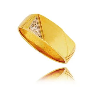 Złoty pierścionek stworzony z myślą o codziennym komforcie.