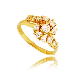 Elegancki pierścionek ze złota o ponadczasowym charakterze.