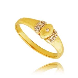 Złoty pierścionek stworzony z myślą o codziennym komforcie.