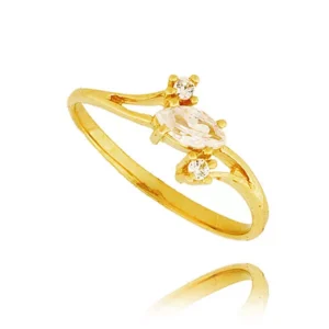 Ponadczasowy pierścionek o luksusowym wyglądzie.