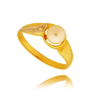 Złoty pierścionek stworzony z myślą o codziennym komforcie.