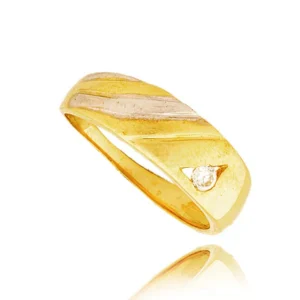 Złoty pierścionek stworzony z myślą o codziennym komforcie.