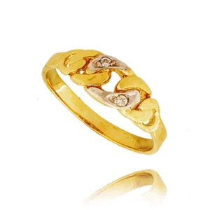 Złoty pierścionek stworzony z myślą o codziennym komforcie.