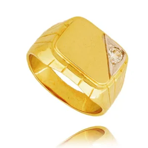 Delikatny pierścionek wykonany z wysokiej jakości złota.