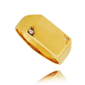 Elegancki pierścionek ze złota o ponadczasowym charakterze.