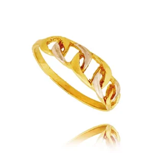 Elegancki pierścionek ze złota o ponadczasowym charakterze.