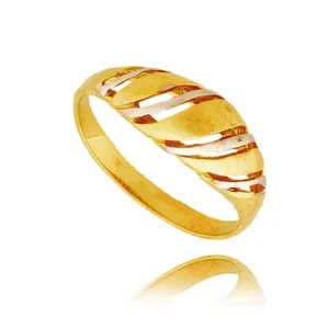 Złoty pierścionek stworzony z myślą o codziennym komforcie.