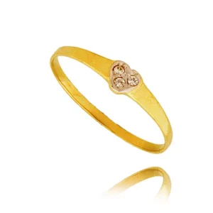 Złoty pierścionek stworzony z myślą o codziennym komforcie.