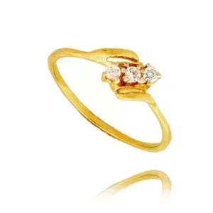 Elegancki pierścionek ze złota o ponadczasowym charakterze.