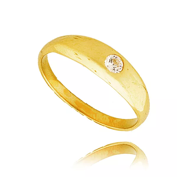 Delikatny pierścionek wykonany z wysokiej jakości złota.