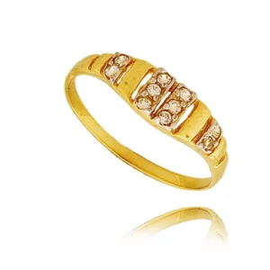 Elegancki pierścionek ze złota o ponadczasowym charakterze.