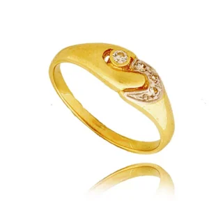 Złoty pierścionek stworzony z myślą o codziennym komforcie.