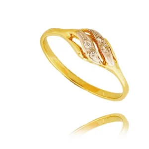 Elegancki pierścionek ze złota o ponadczasowym charakterze.