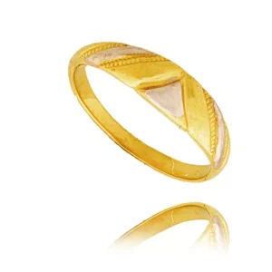 Delikatny pierścionek wykonany z wysokiej jakości złota.