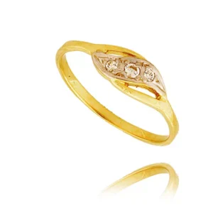 Złoty pierścionek stworzony z myślą o codziennym komforcie.