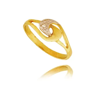 Złoty pierścionek stworzony z myślą o codziennym komforcie.