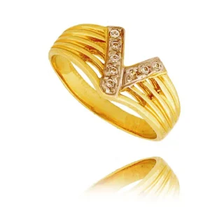 Elegancki pierścionek ze złota o ponadczasowym charakterze.