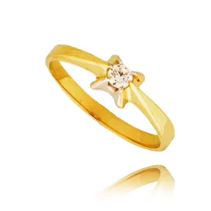 Elegancki pierścionek ze złota o ponadczasowym charakterze.