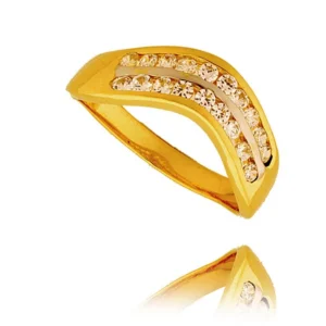 Stylowy pierścionek o eleganckiej i kobiecej formie.