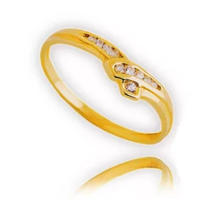 Elegancki pierścionek ze złota o ponadczasowym charakterze.