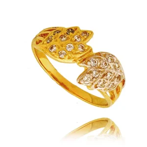 Elegancki pierścionek ze złota o ponadczasowym charakterze.