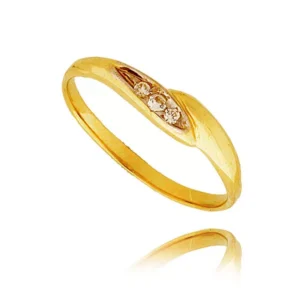 Elegancki pierścionek ze złota o ponadczasowym charakterze.