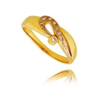 Złoty pierścionek stworzony z myślą o codziennym komforcie.