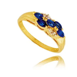 Pierścionek ze złota łączący klasykę z nowoczesnością.