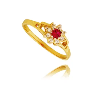 Delikatny pierścionek wykonany z wysokiej jakości złota.