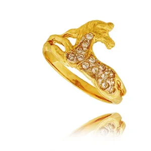 Ponadczasowy pierścionek o luksusowym wyglądzie.