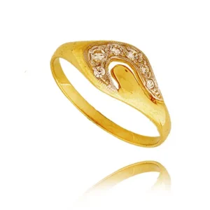 Elegancki pierścionek ze złota o ponadczasowym charakterze.