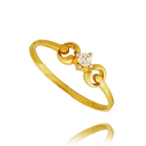 Elegancki pierścionek ze złota o ponadczasowym charakterze.