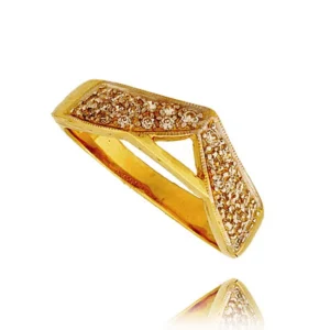 Złoty pierścionek stworzony z myślą o codziennym komforcie.