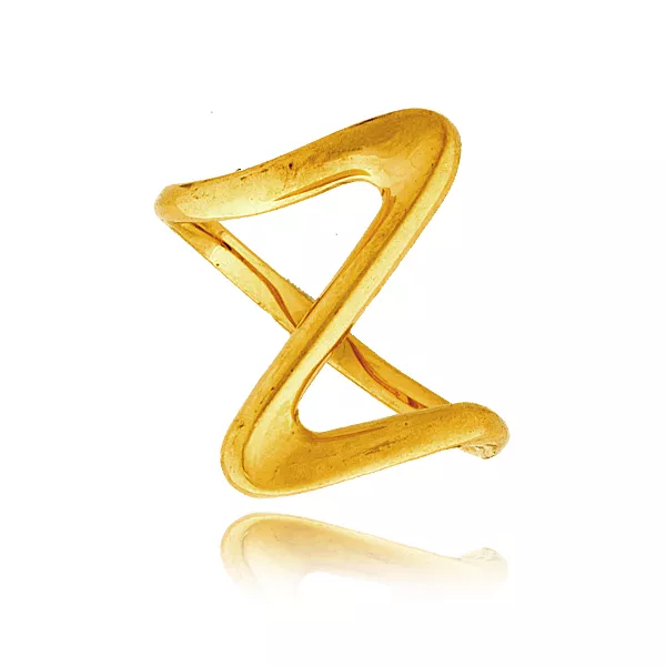 Delikatny pierścionek wykonany z wysokiej jakości złota.