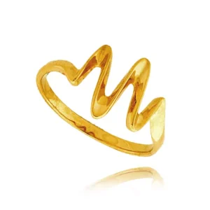 Elegancki pierścionek ze złota o ponadczasowym charakterze.