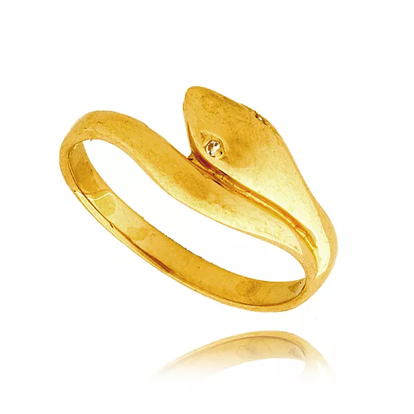Delikatny pierścionek wykonany z wysokiej jakości złota.