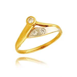 Elegancki pierścionek ze złota o ponadczasowym charakterze.